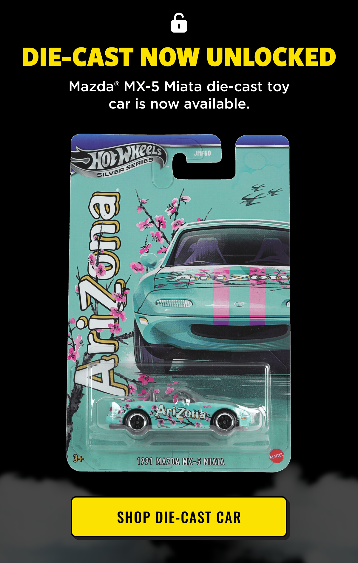 Die-Cast Mazda MX-5 Miata toy car is now available. Shop now.