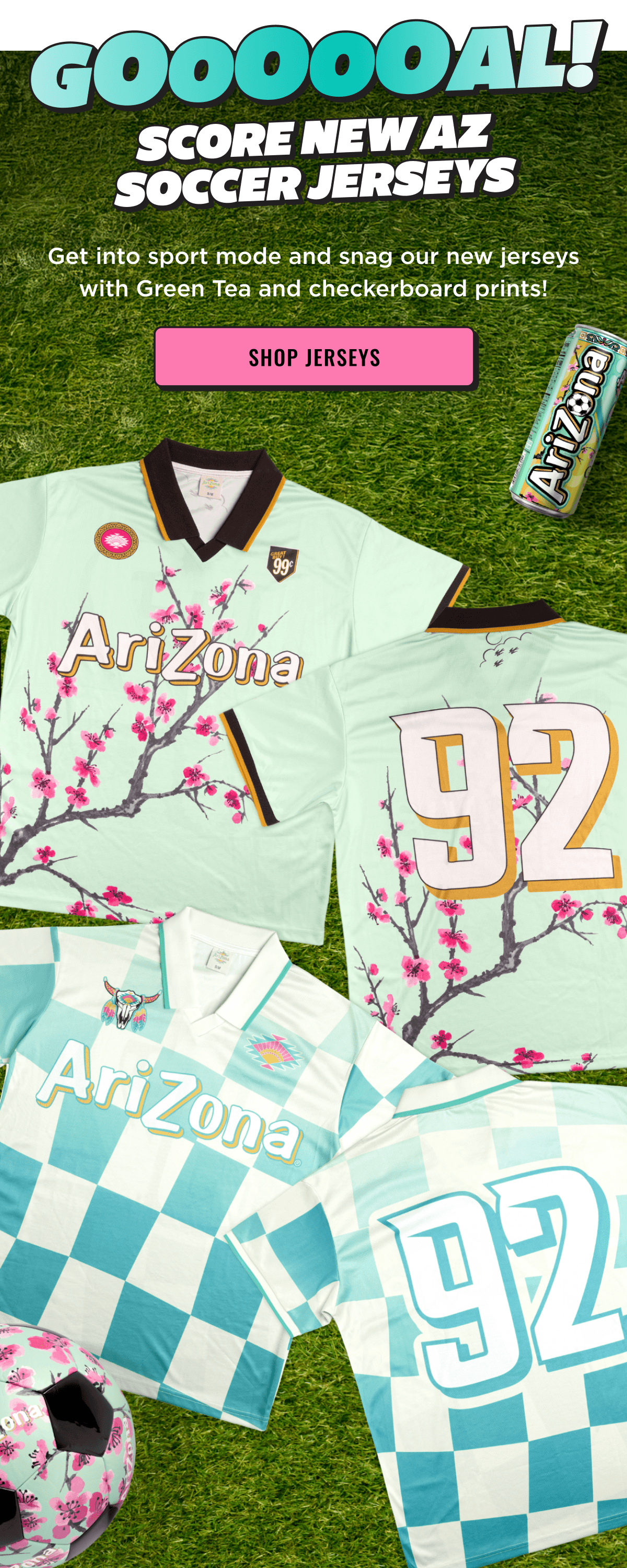 Goooooal! Score new AriZona Soccer Jerseys now available for purchase. Shop now.