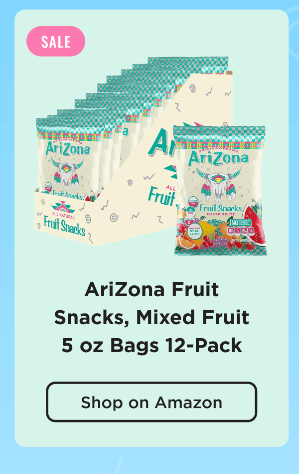 Fruit Snacks, Mixed Fruit 5 oz Bags 12-pack. Shop on Amazon now.