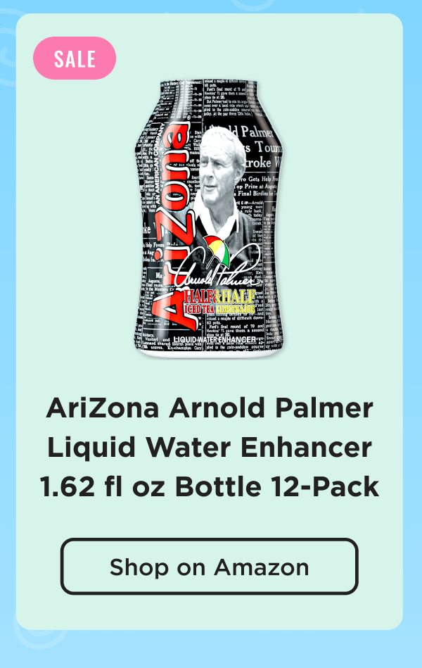 Arnold Palmer Liquid Water Enhancer 1.62 fl oz bottle 12-pack. Shop on Amazon now.