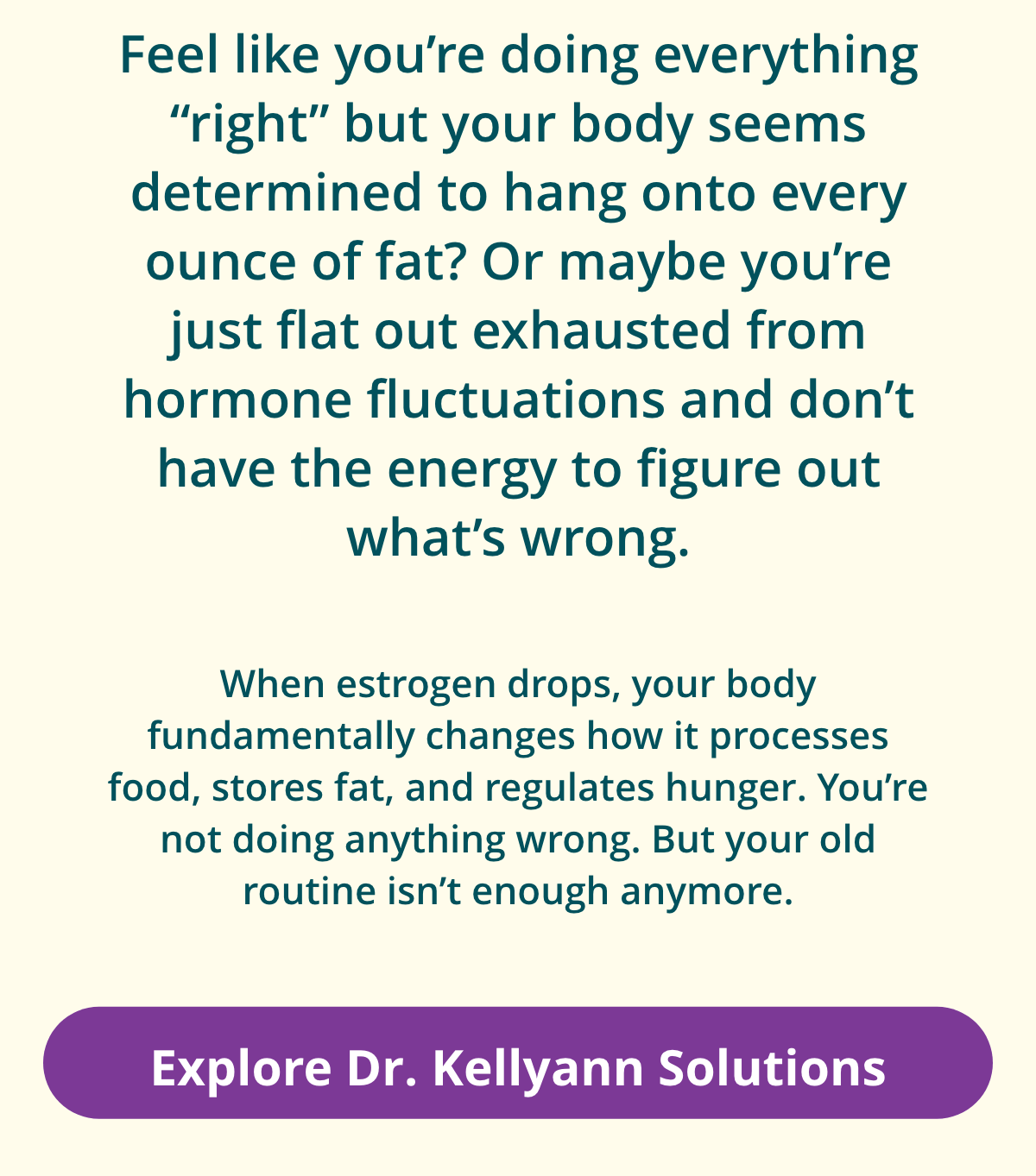 Dr. Kellyann - Post-Meno Menu