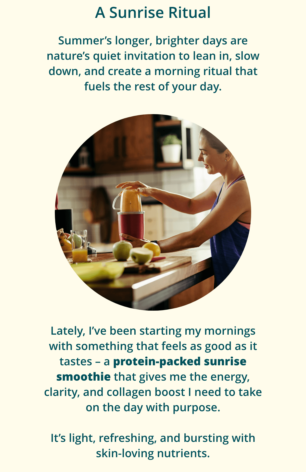 Dr. Kellyann - A Sunrise Ritual