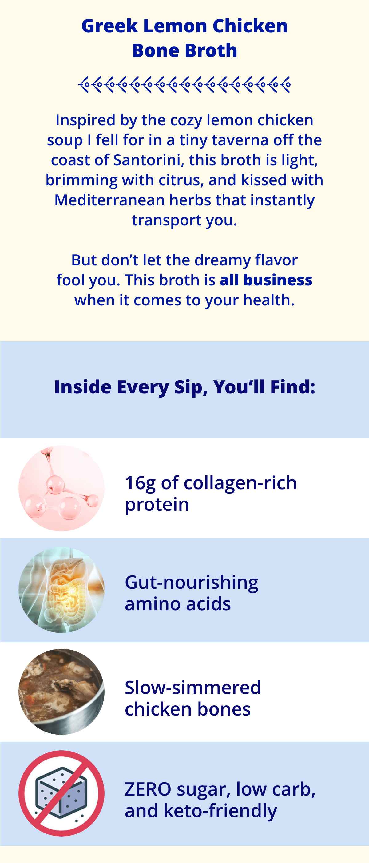 Dr. Kellyann - NEW Greek Lemon Chicken Bone Broth