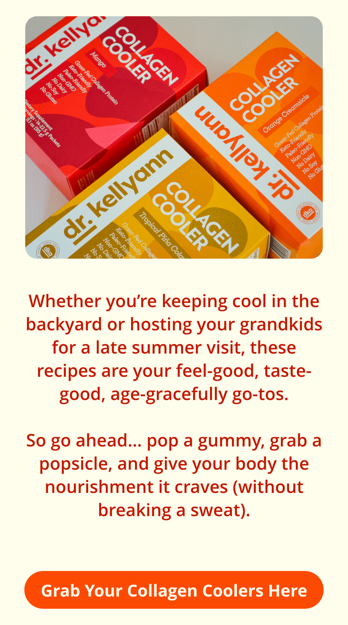 Dr. Kellyann - Collagen Cooler Recipes