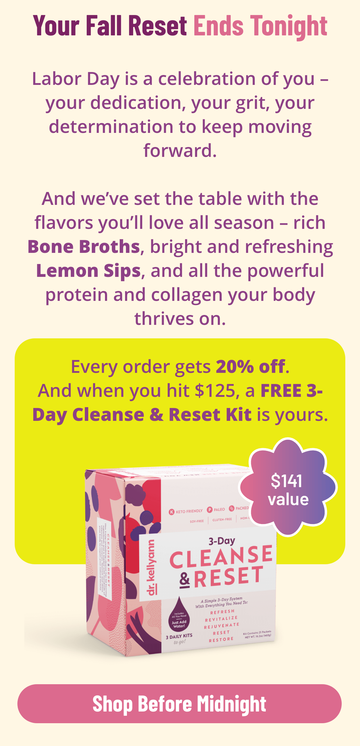 Dr. Kellyann - Labor Day Sale