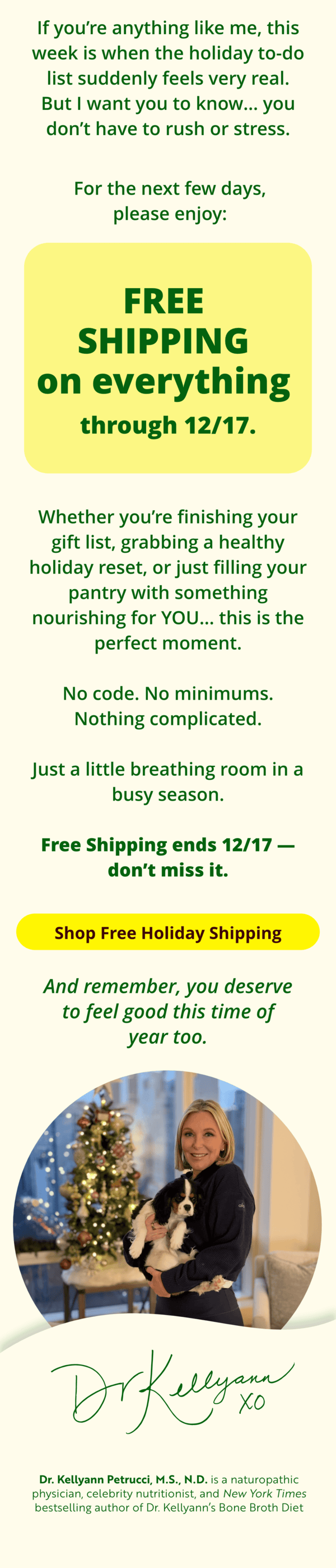 Holiday Free Shipping