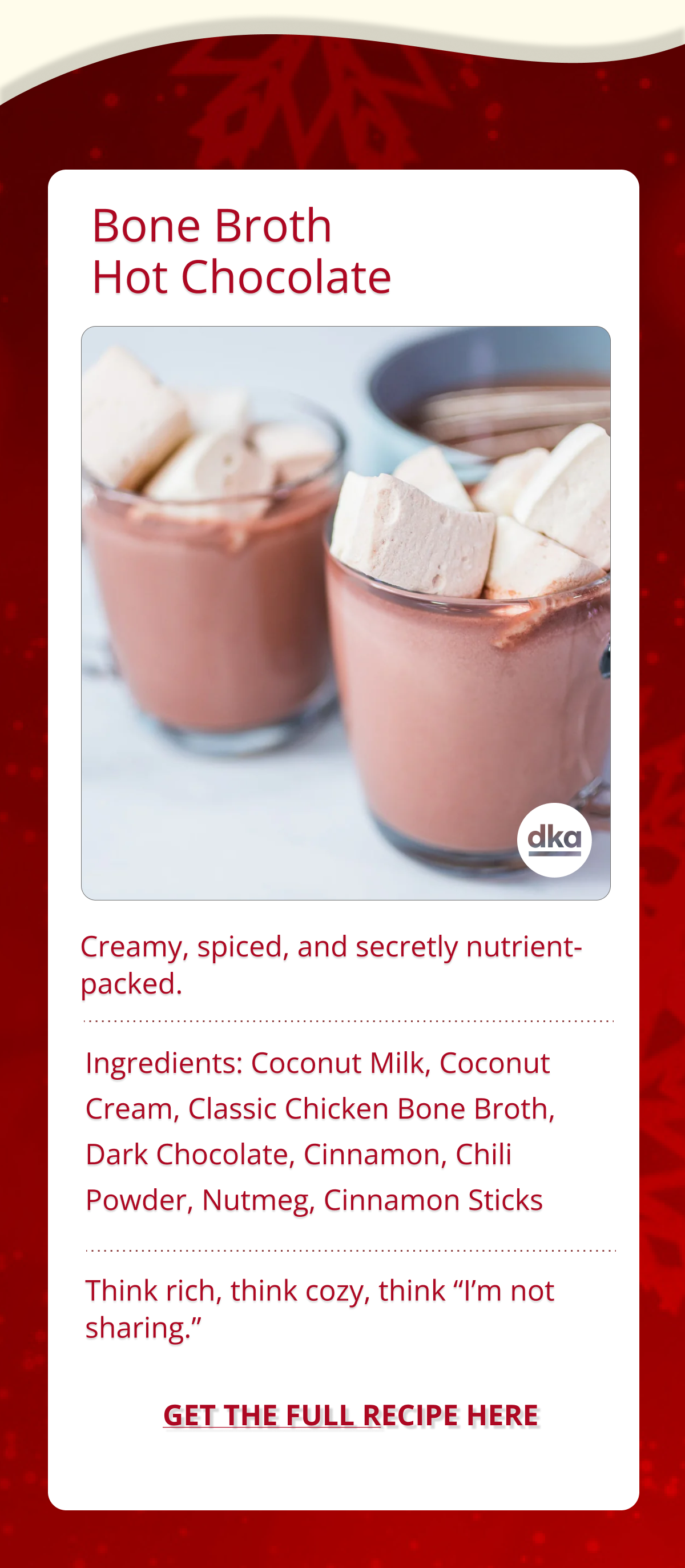 bone broth hot chocolate recipe