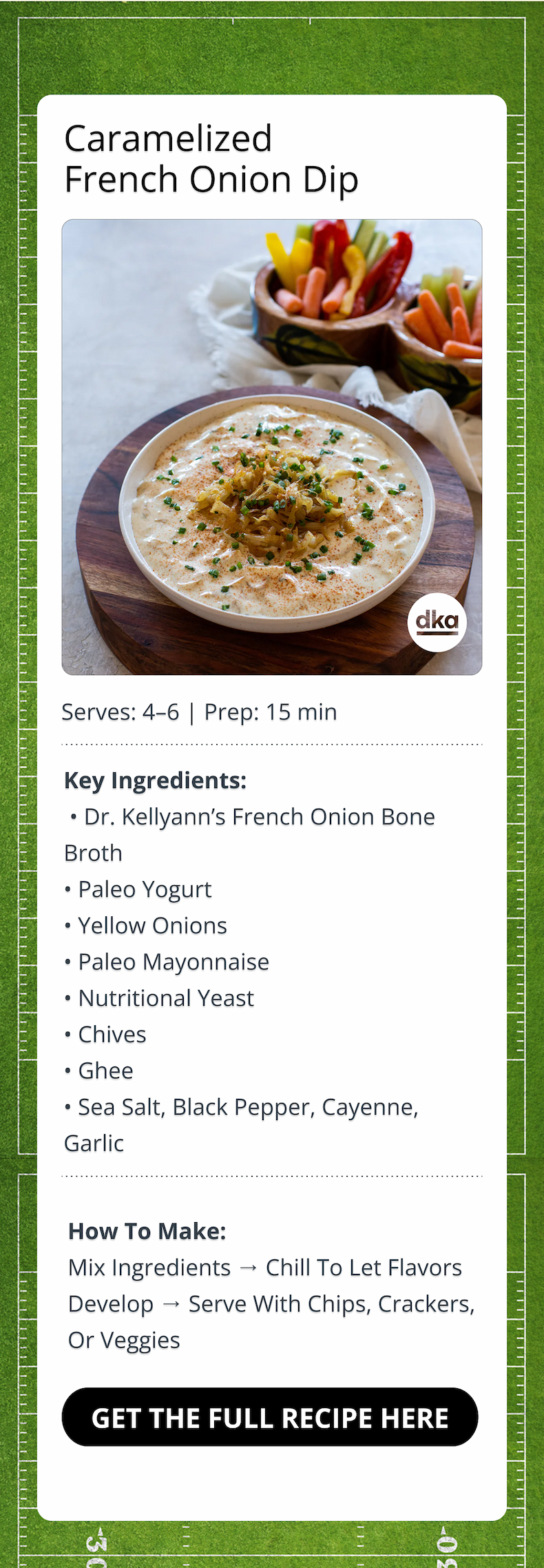caramelized french onion dip get the full recipe here