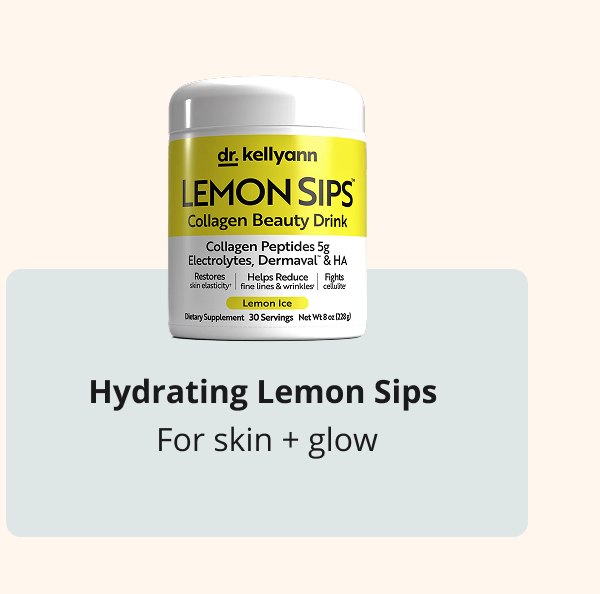hydrating lemon sips for skin + glow