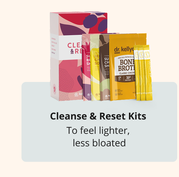 cleanse & reset kits to feel lighter, less bloated