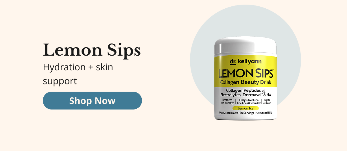 Lemon Sips  Hydration + skin support Shop Now