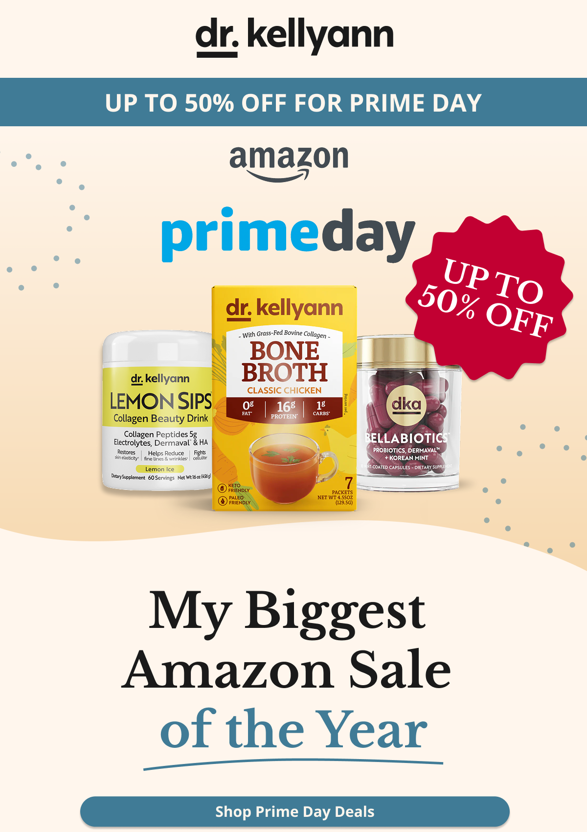 Up to 50% Off All Your Favorites My Biggest  Amazon Sale  of the Year Shop Prime Day Deals 