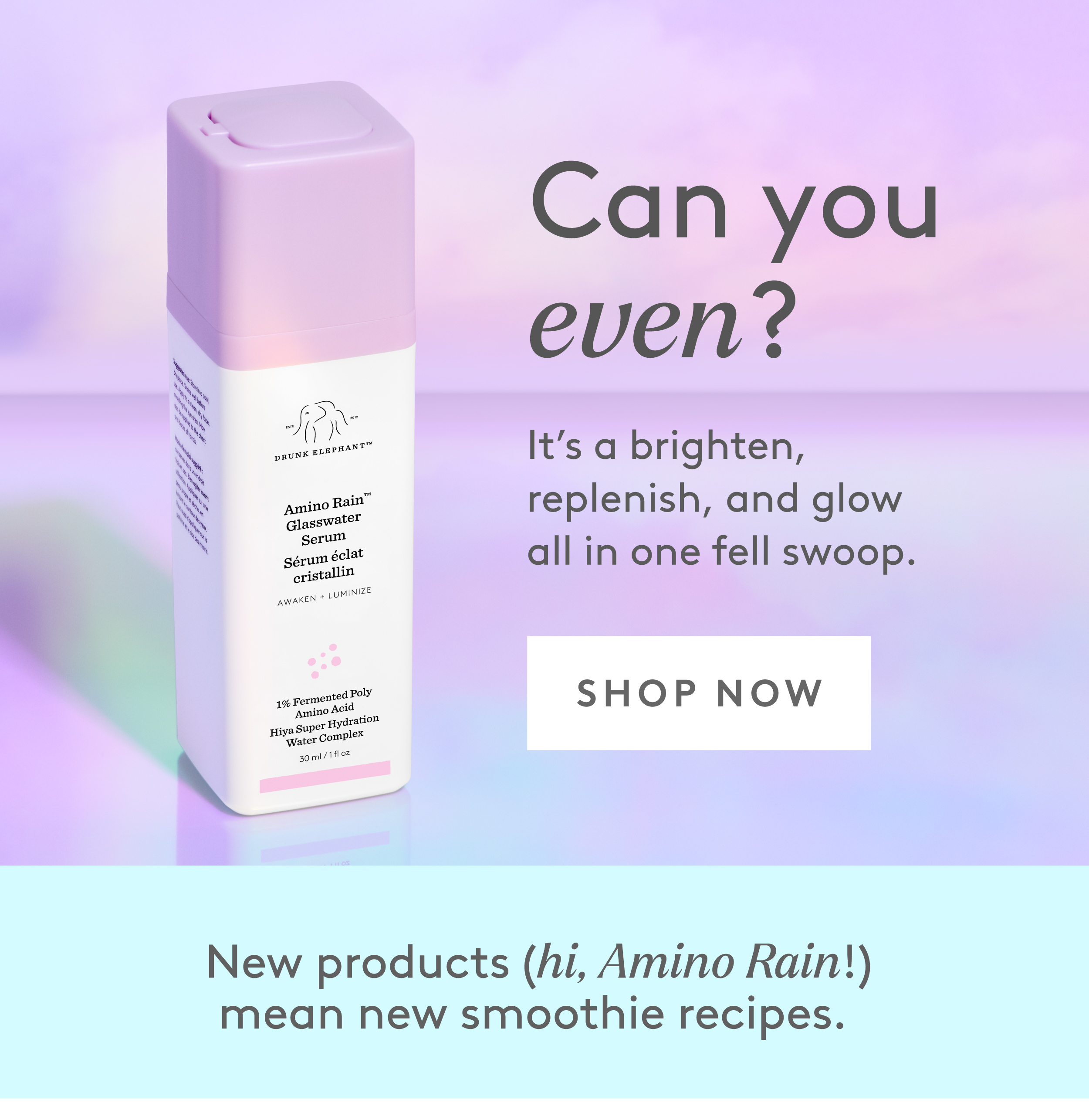 NEW Amino Rain Glasswater Serum