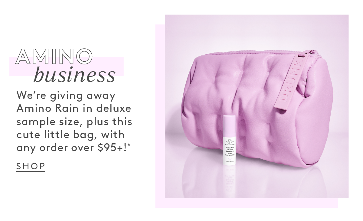 Get Your FREE Amino Rain + Dimple Cosmetic Bag