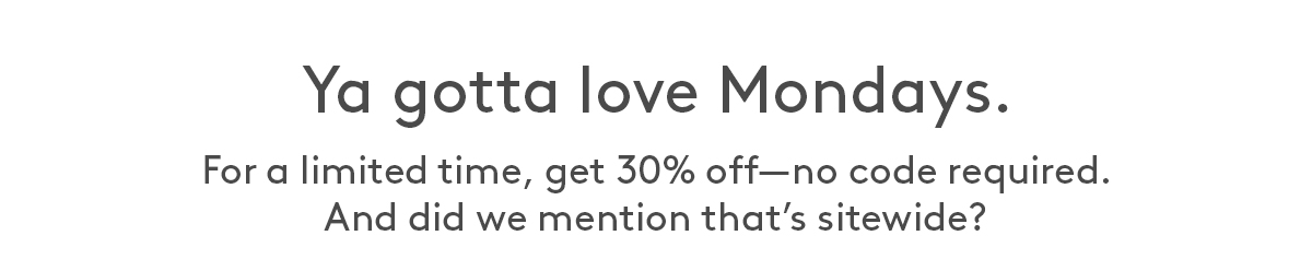 Get 30% Off Sitewide