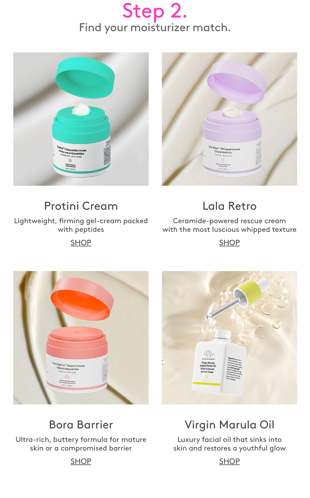 Choose Your Moisturizer