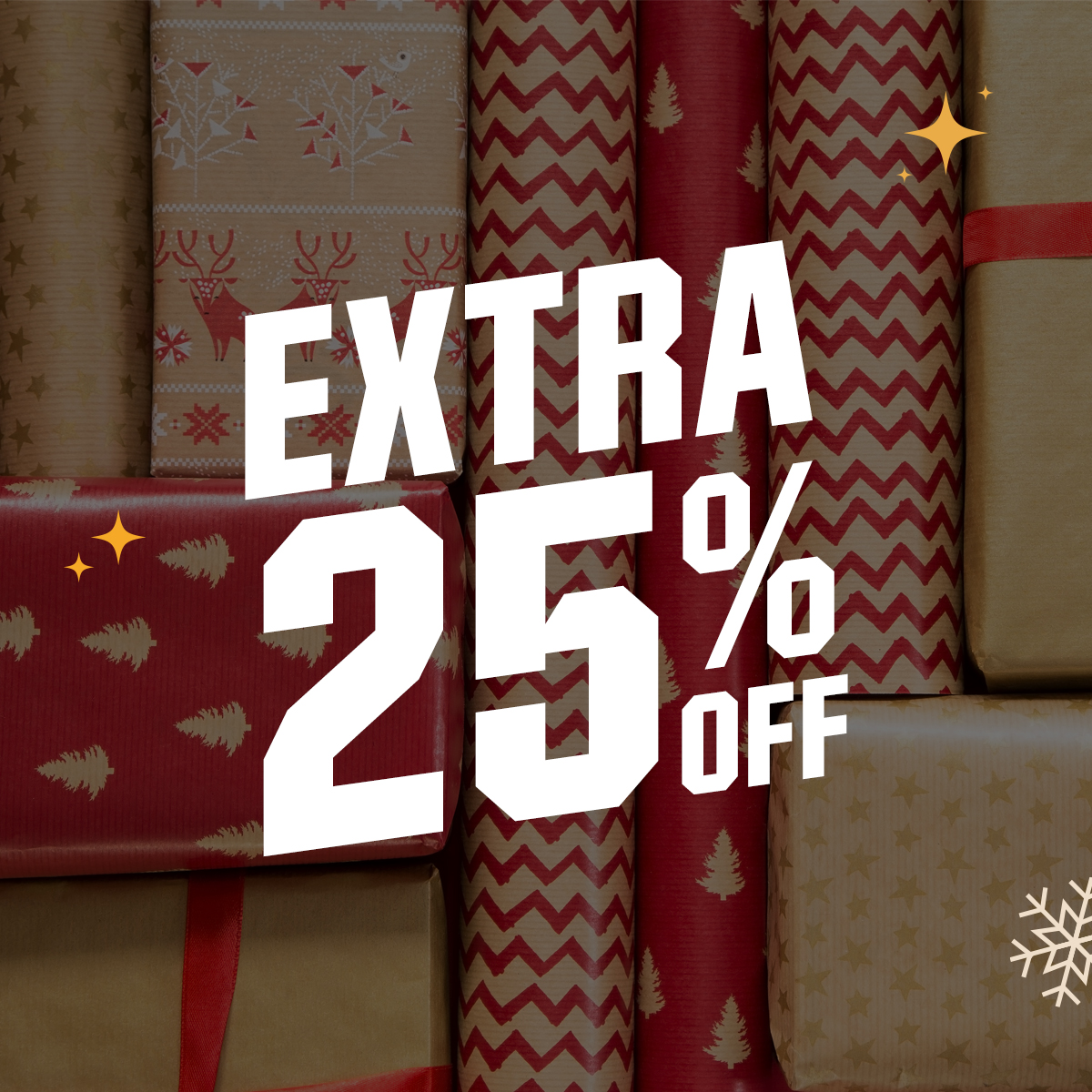 &nbsp;Extra 25% off.