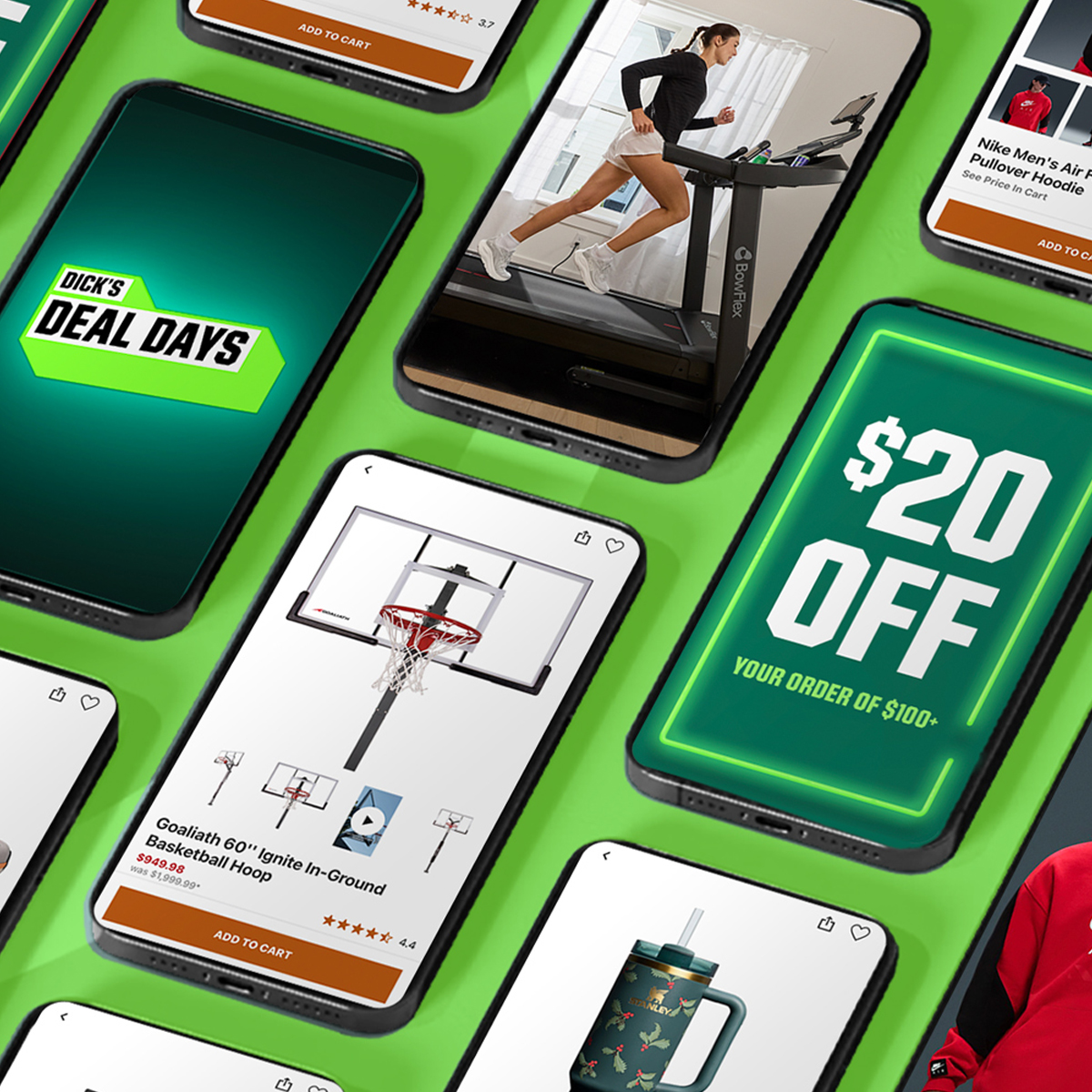 &nbsp;Dick's deal days. $20 Off your order of $100 plus.