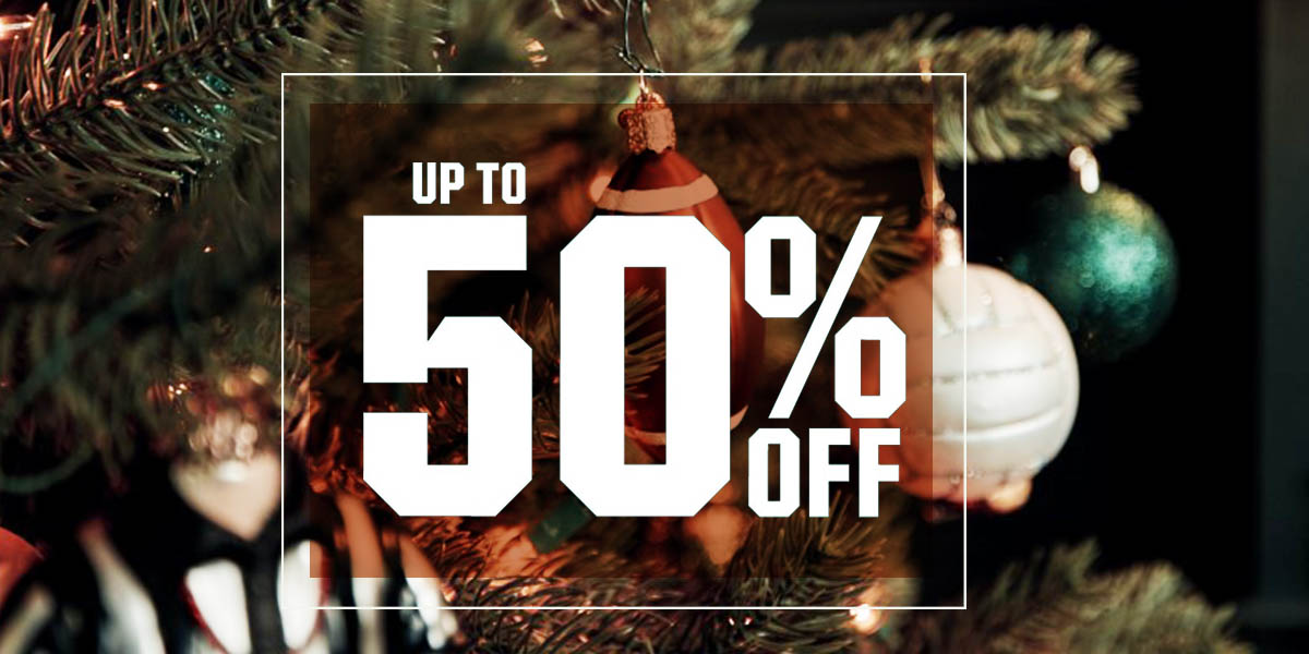 &nbsp;Up to 50% off.