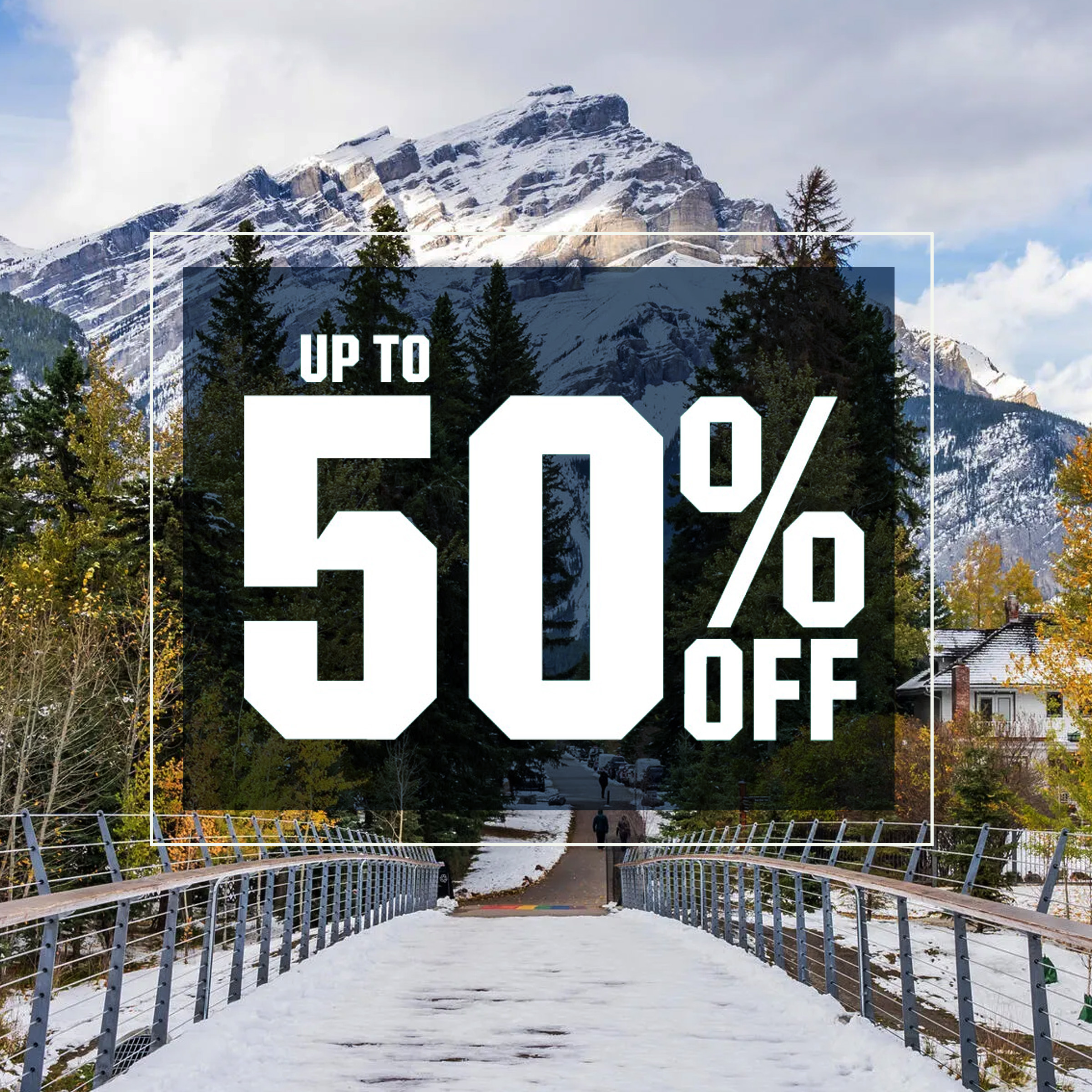&nbsp;Up to 50% off.