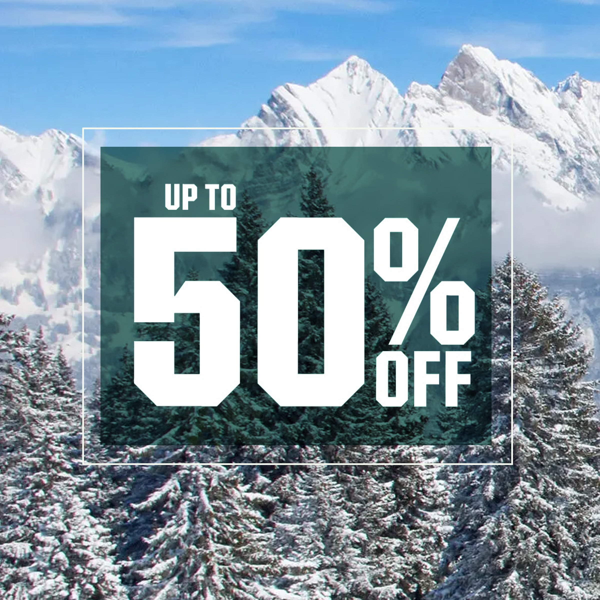 &nbsp;Up to 50% off.