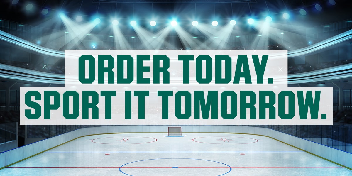 &nbsp;Order today. Sport it tomorrow.