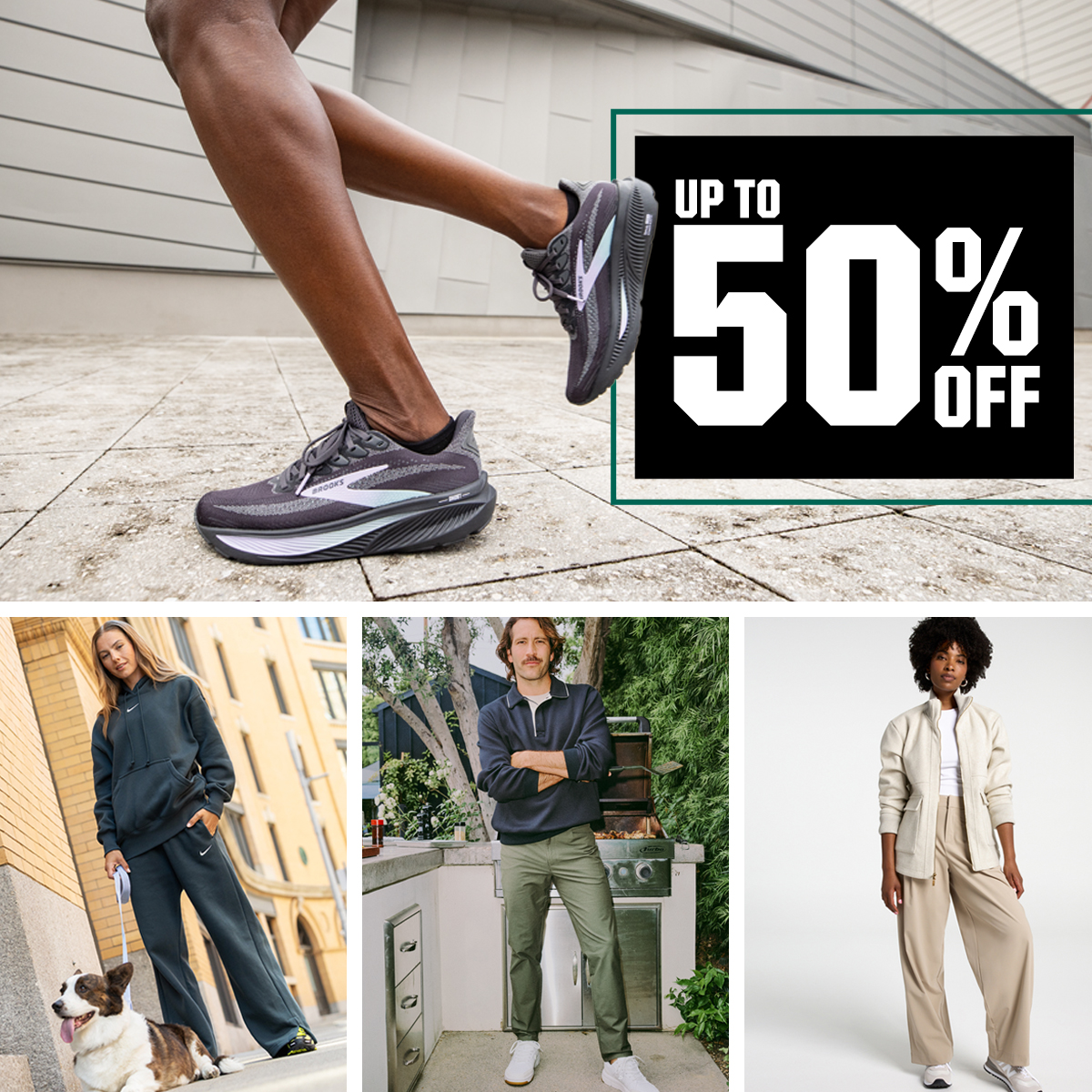 &nbsp;Up to 50% off.