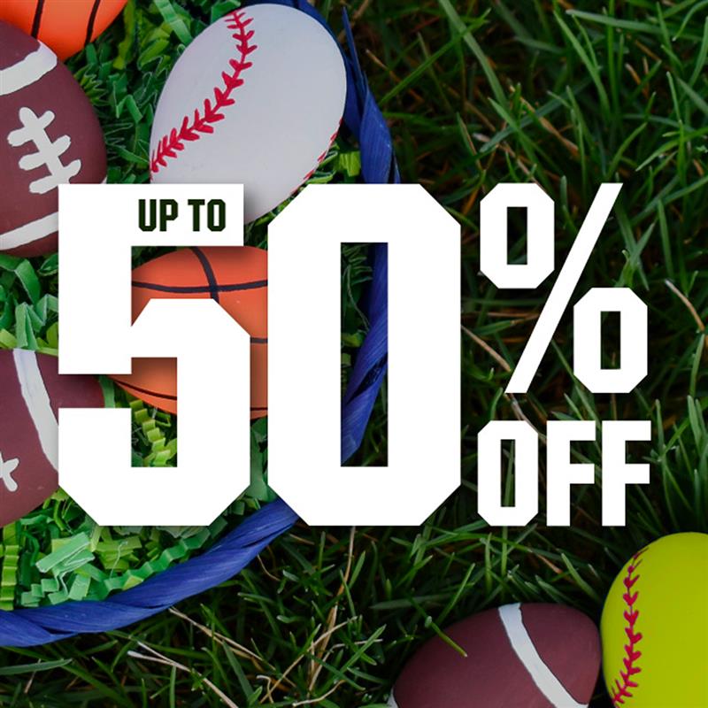 &nbsp;Up to 50% off.