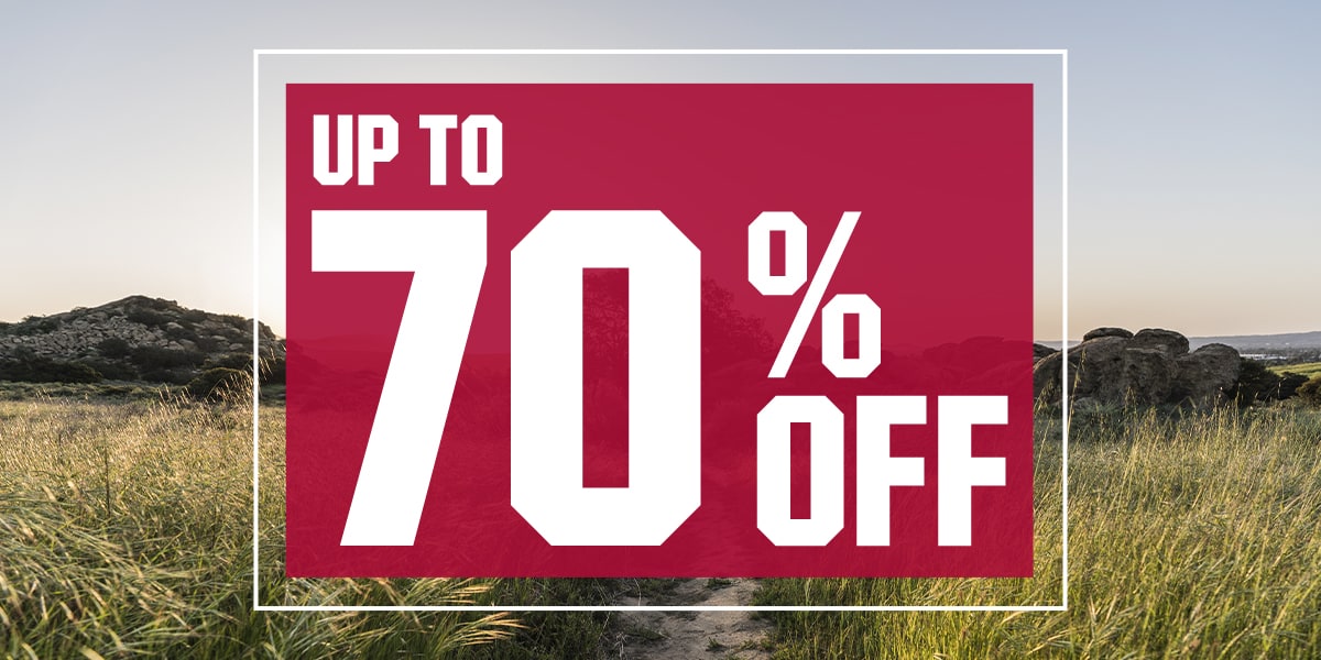 &nbsp;Up to 70% off.