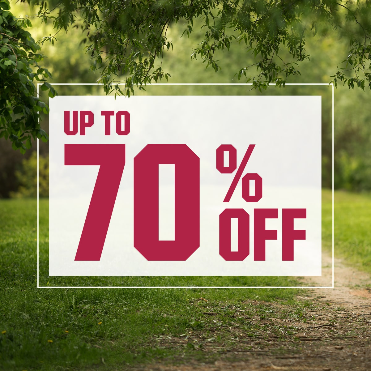 &nbsp;Up to 70% Off.