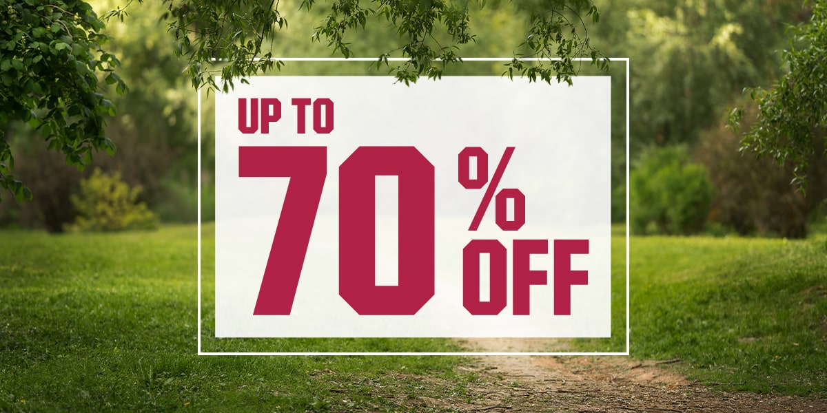 &nbsp;Up to 70% Off.
