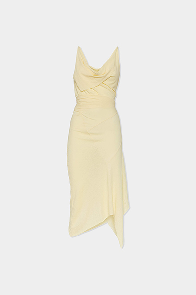 Asymmetrical Dyed Jersey Dress