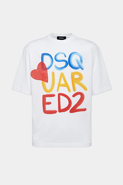 Summer Lovers Loose Fit Colourful Logo T-Shirt