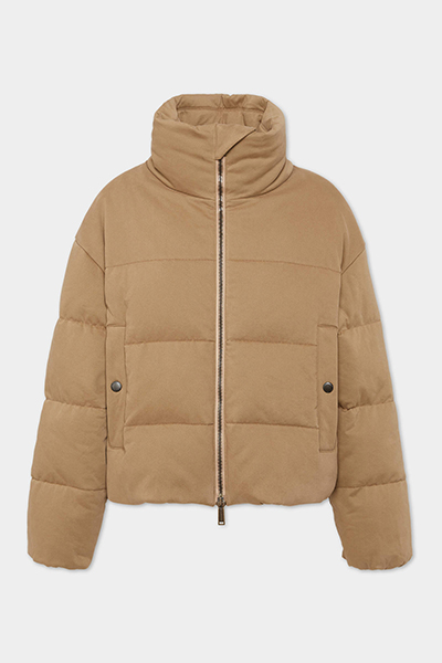 Printed Cotton Ball Puffer