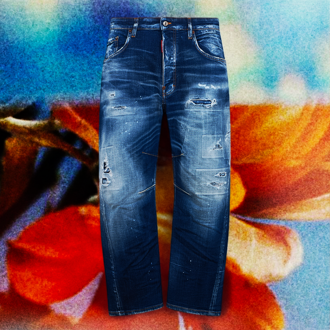 Medium Wash Kawaii Jeans