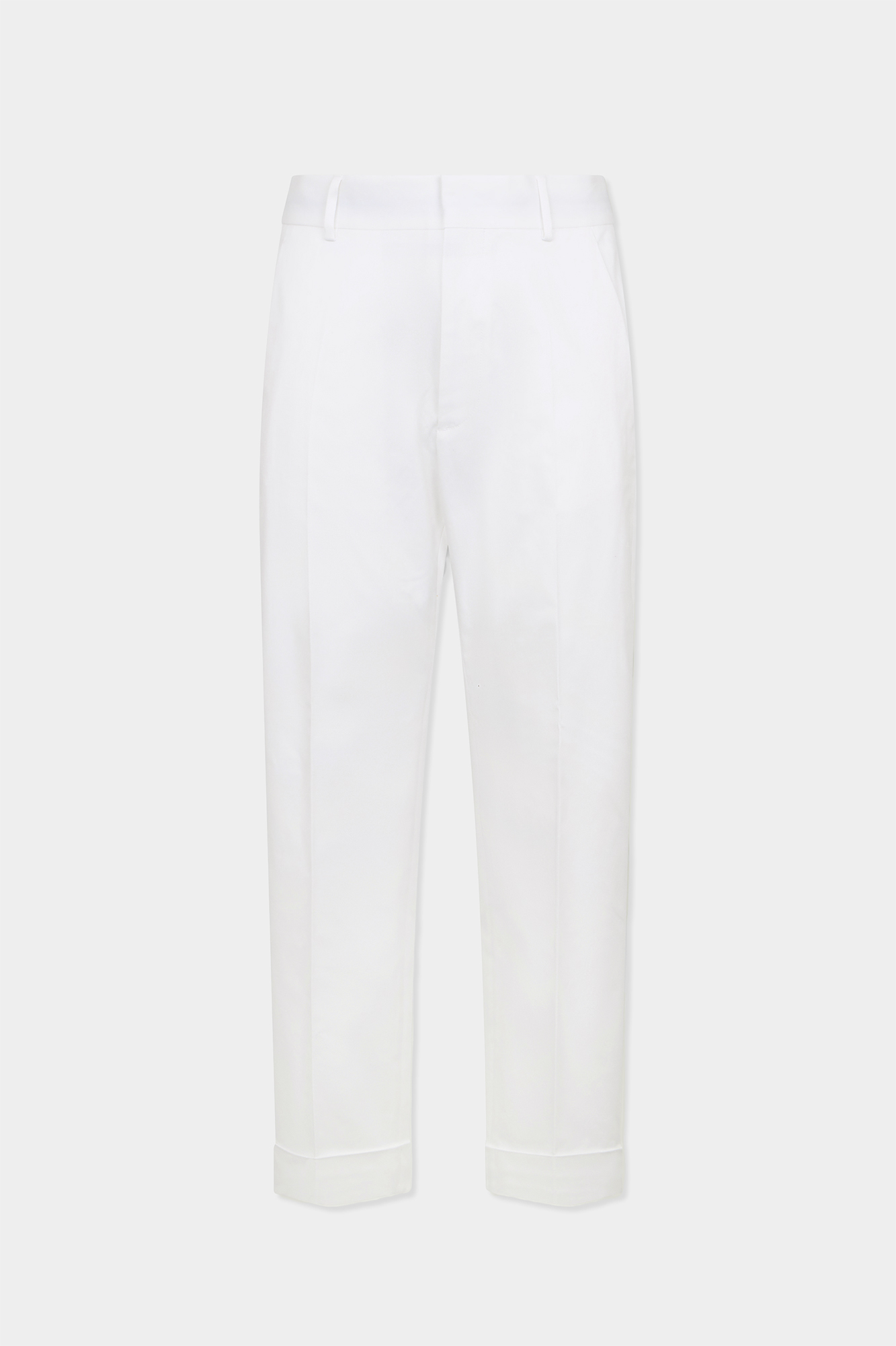Tailored Cotton Straight Pant