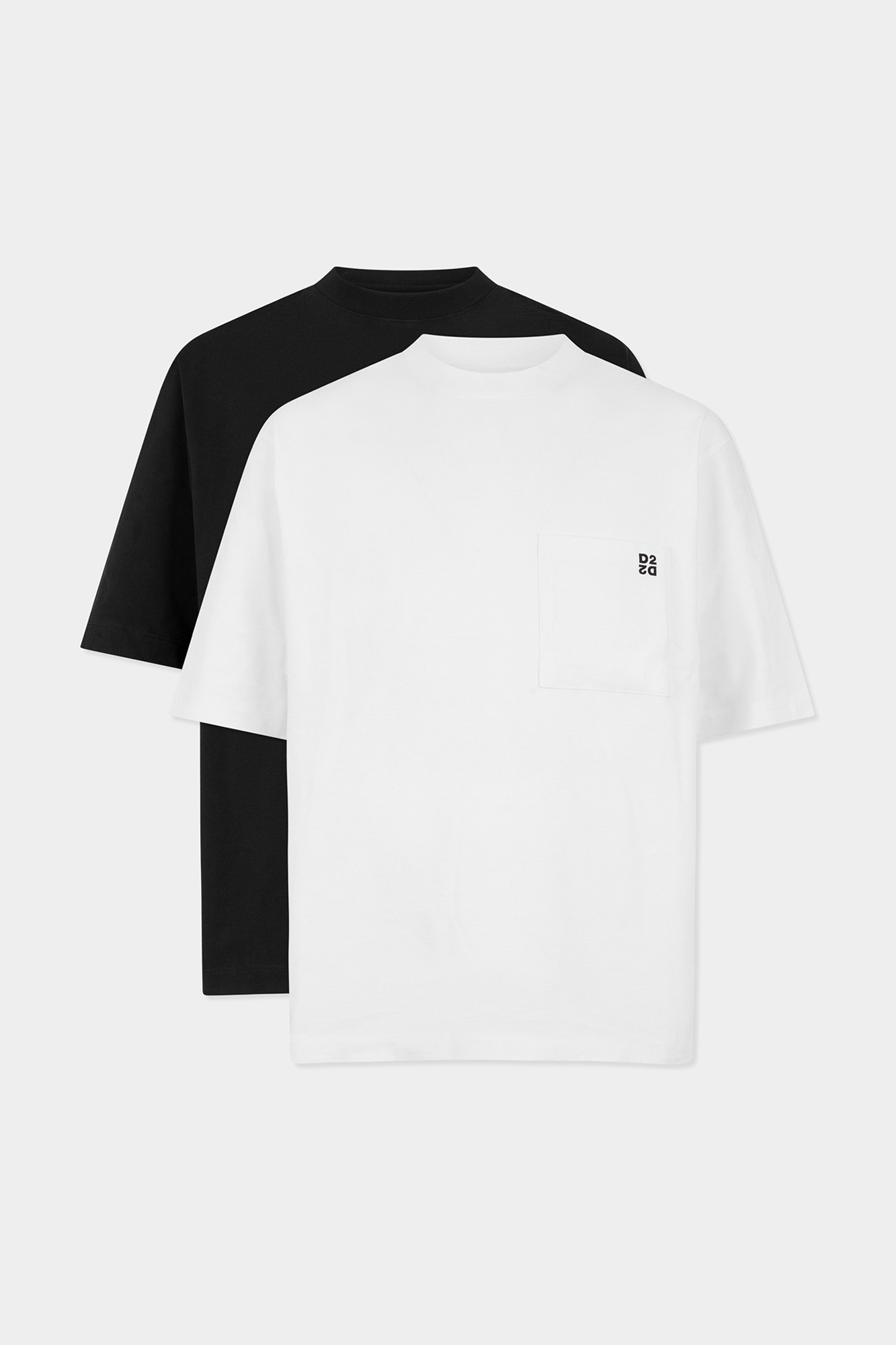 Inside Out Loose Fit T Shirt Twin Pack