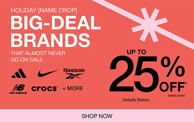Up To 25% - Shop Now
