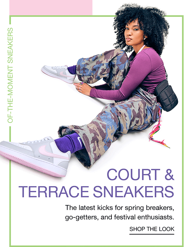 COURT & TERRACE SNEAKERS - SHOP THE LOOK