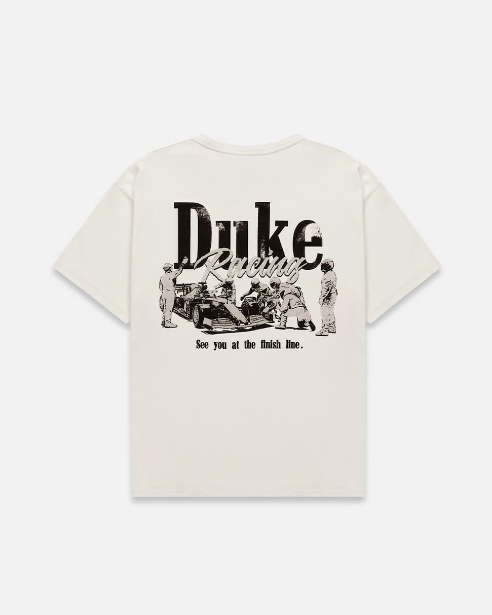 DR3 Grey Pit Stop Vintage White T-Shirt