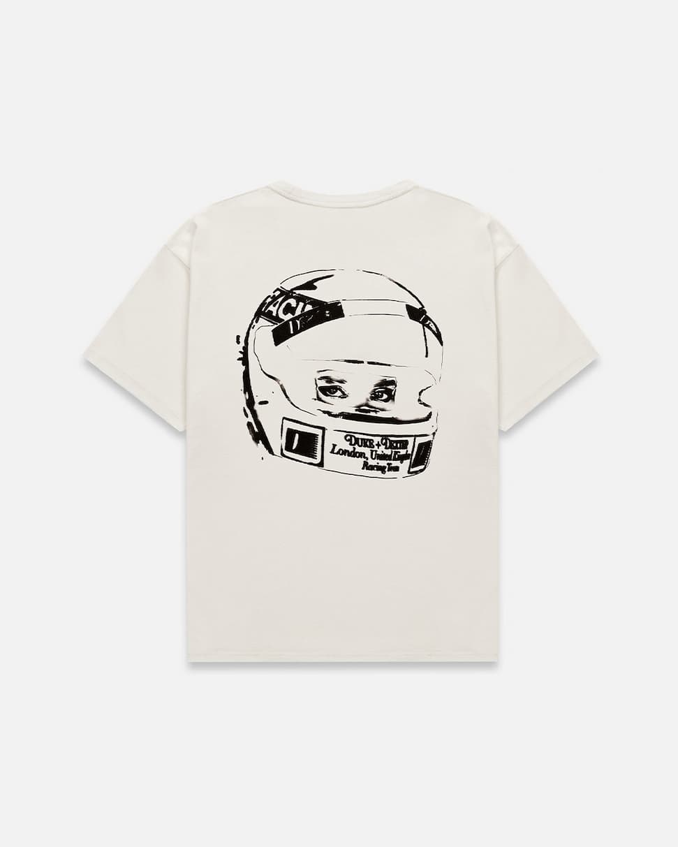 DR3 Sketch Helmet Vintage White T-Shirt