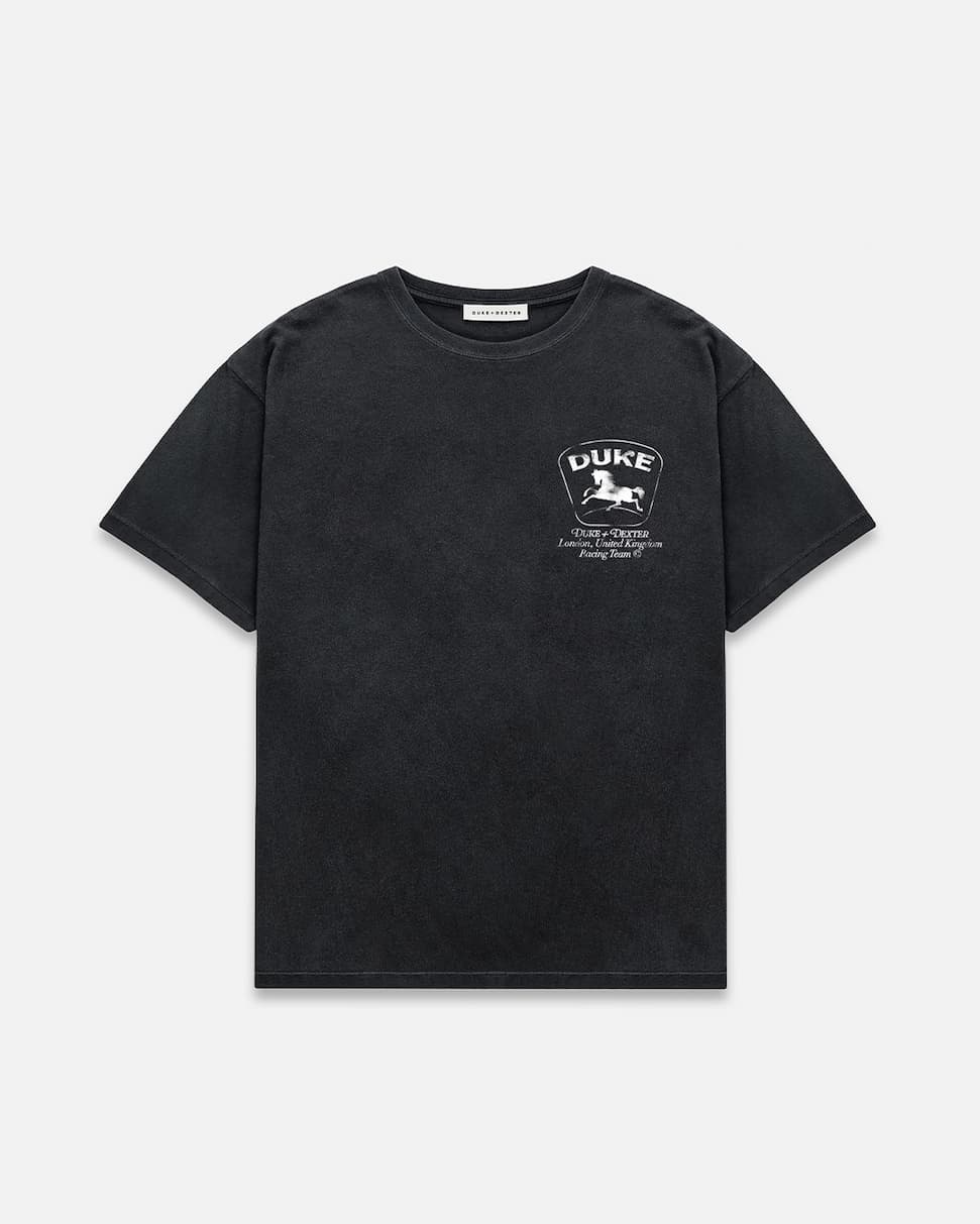 DR3 Sponsors Washed Black Mono T-Shirt