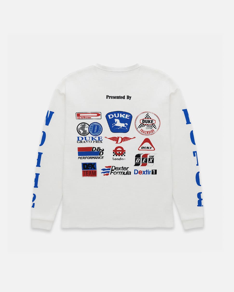 DR3 Sponsors Vintage White Waffle Top