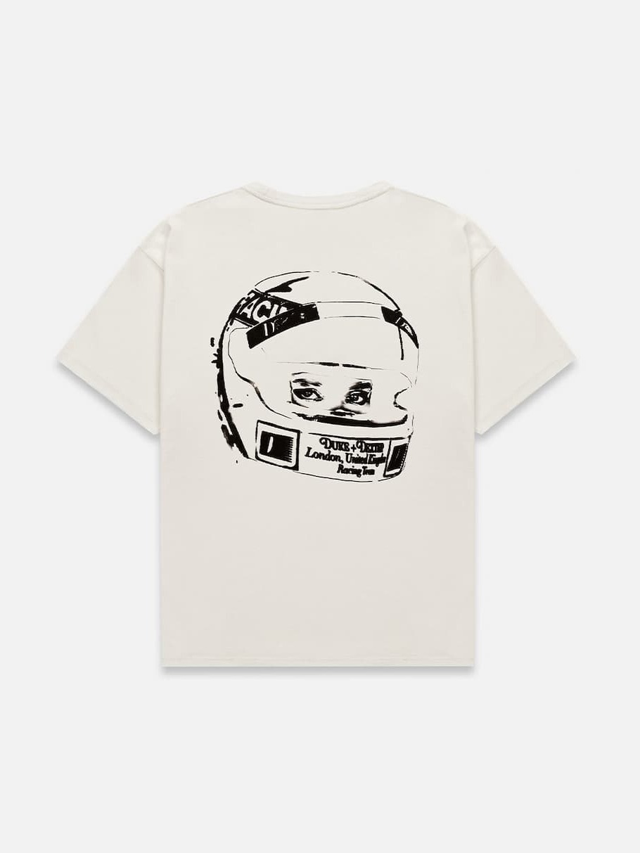 DR3 Sketch Helmet Vintage White T-Shirt