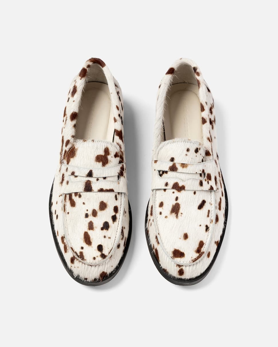 Wilde Brown Cow Pony Penny Loafer - Men's