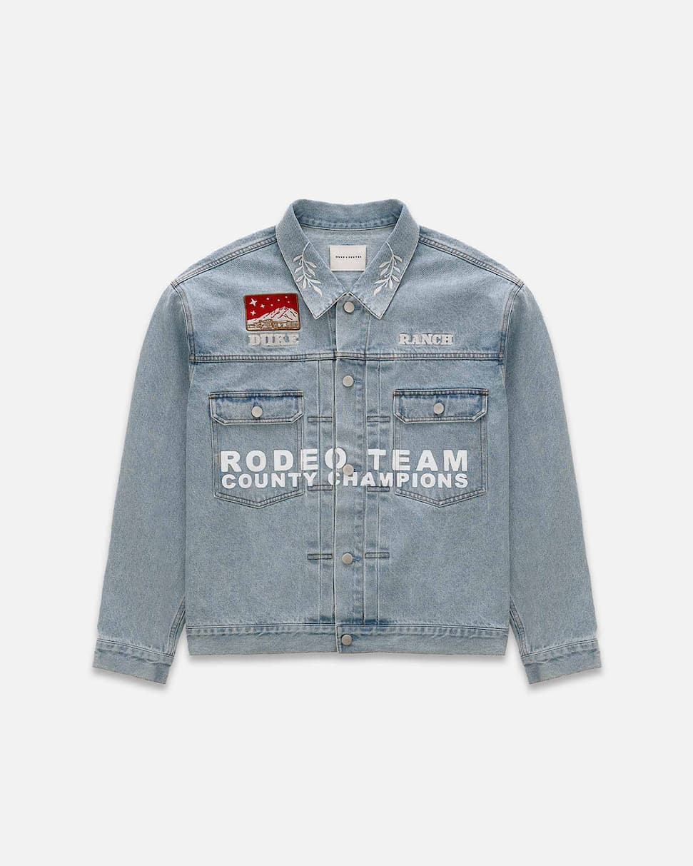Duke Ranch Wreath Denim Jacket