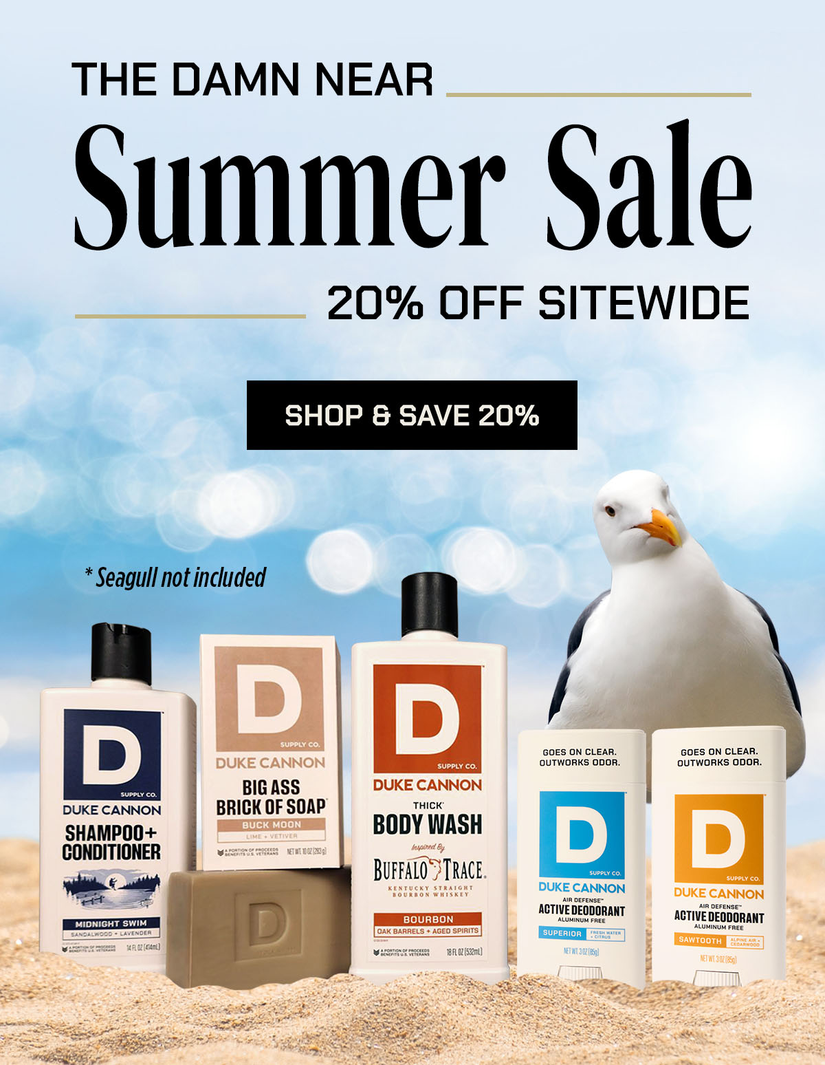 The Damn Near Summer Sale. 20% Off Sitewide.