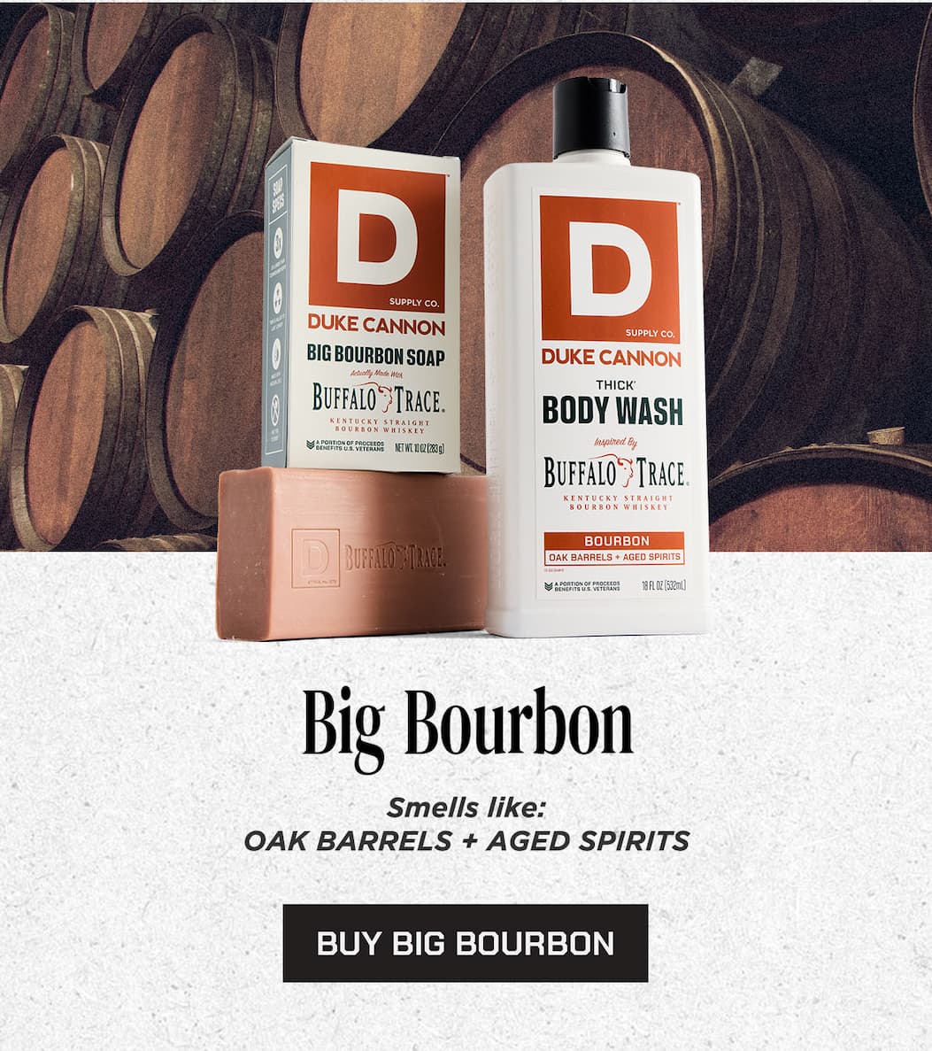 Big Bourbon. Smells like: Oak Barrels + Aged Sprirts