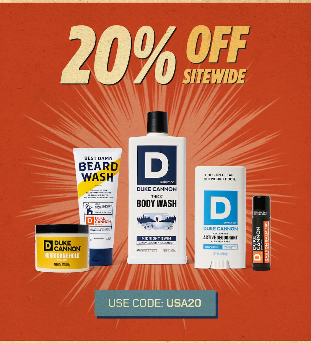 20% Off Sitewide. Use code: USA20