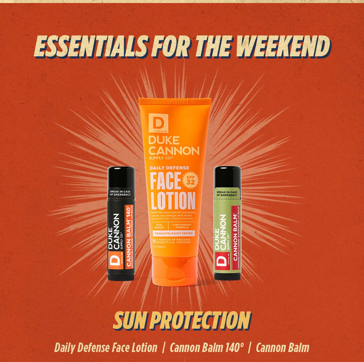 Sun Protection. Daily Defense Face Lotion. Cannon Balm 140. Cannon Balm.